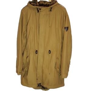 WT02 Trufit Twill Aztec Lined Cargo Utility Hooded Jacket SZ L